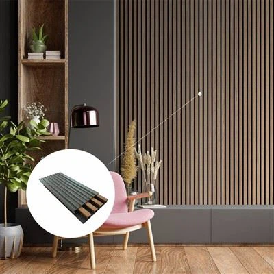 Trang trí nội thất Lưới tản nhiệt 3D tích hợp Tấm ốp tường bằng gỗ